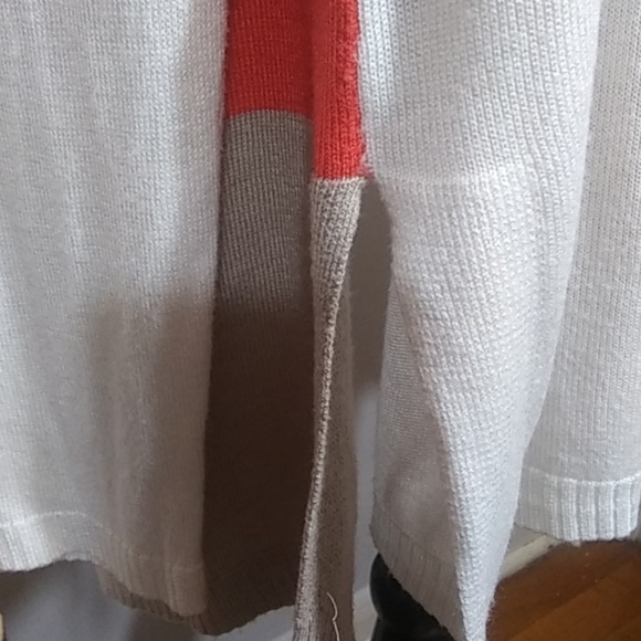 DANA BUCHMAN◼ OPEN FRONT COLOR BLOCK CARDIGAN - Picture 3 of 8